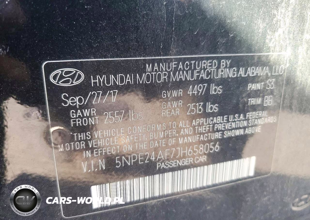 2018 Hyundai Sonata Se VIN:5NPE24AF7JH658056 - 13
