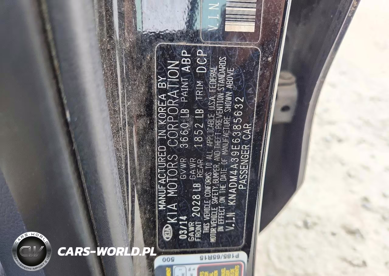2014 Kia Rio Lx VIN:KNADM4A39E6385632 - 12