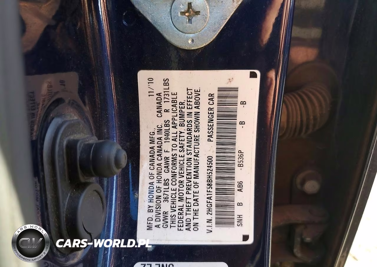 2011 Honda Civic Lx VIN:2HGFA1F58BH524500 - 13