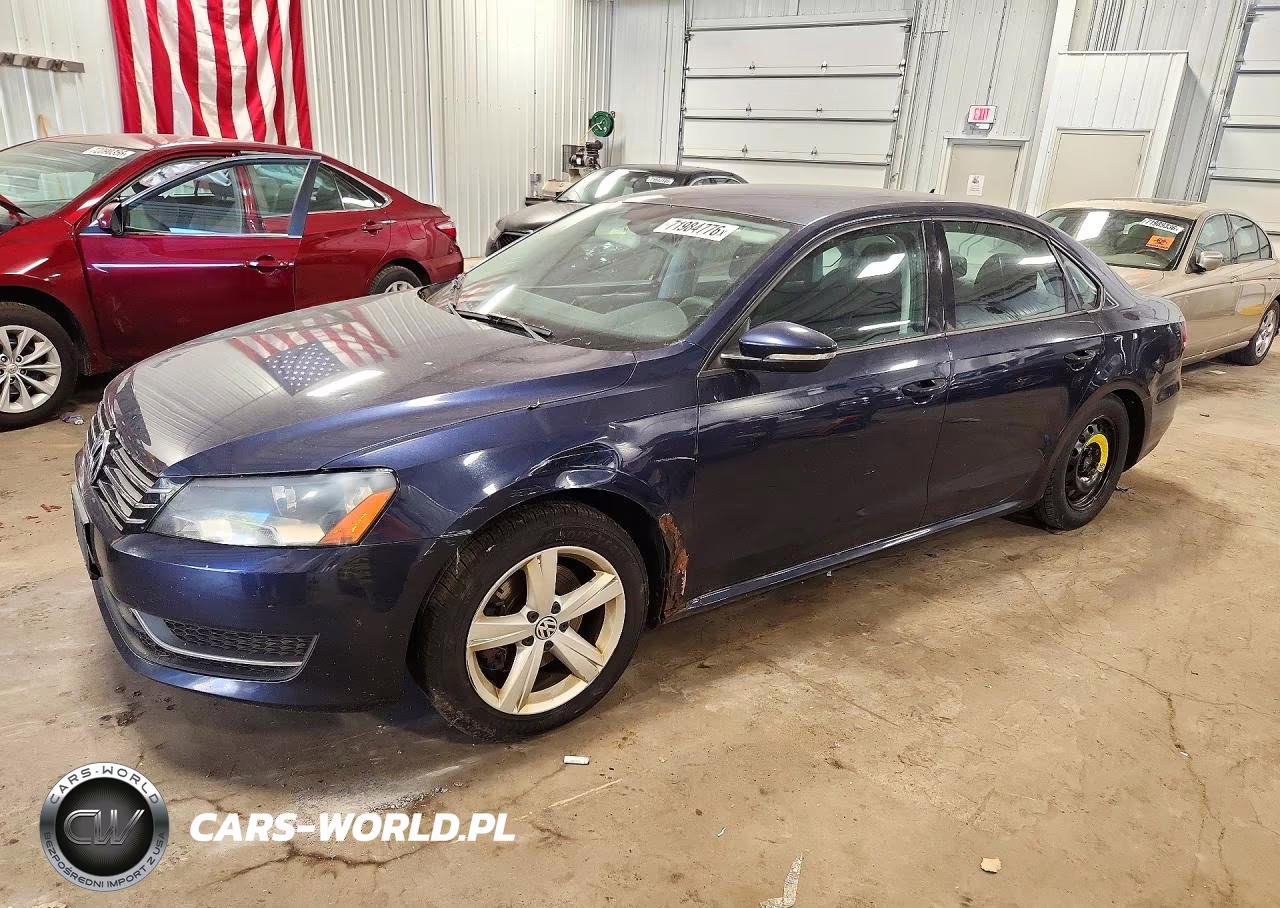2012 Volkswagen Passat S VIN:1VWAP7A38CC021003 - 1