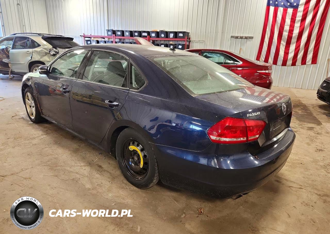 2012 Volkswagen Passat S VIN:1VWAP7A38CC021003 - 2