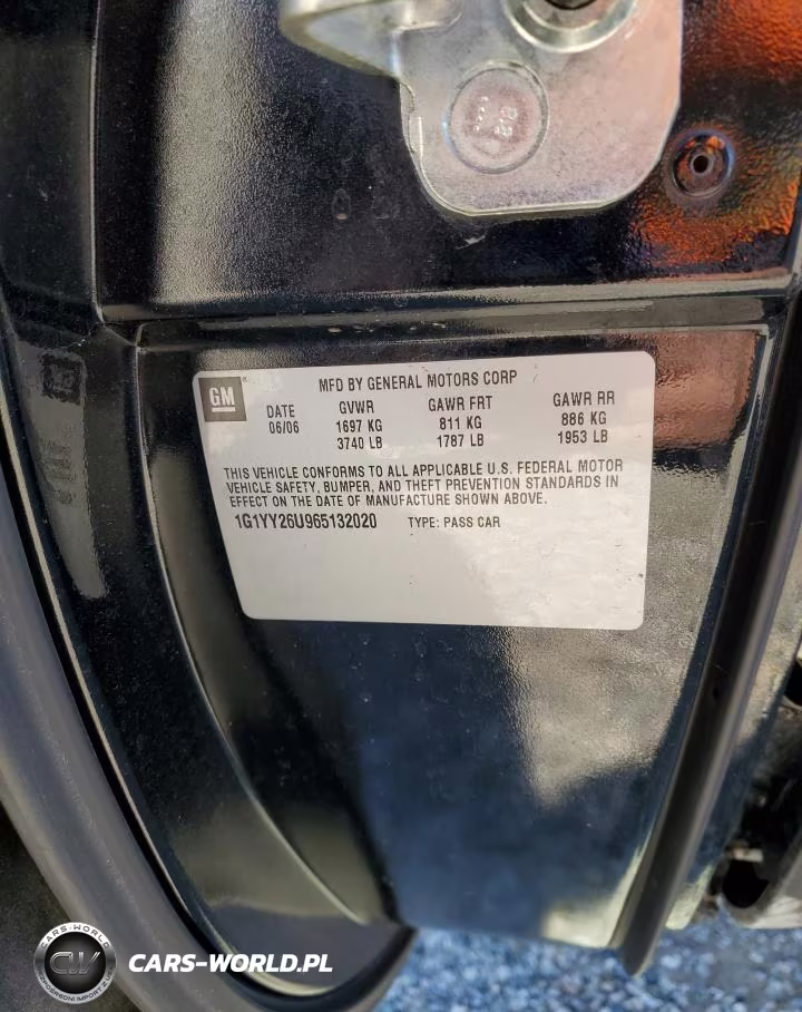 2006 Chevrolet Corvette VIN:1G1YY26U965132020 - 12