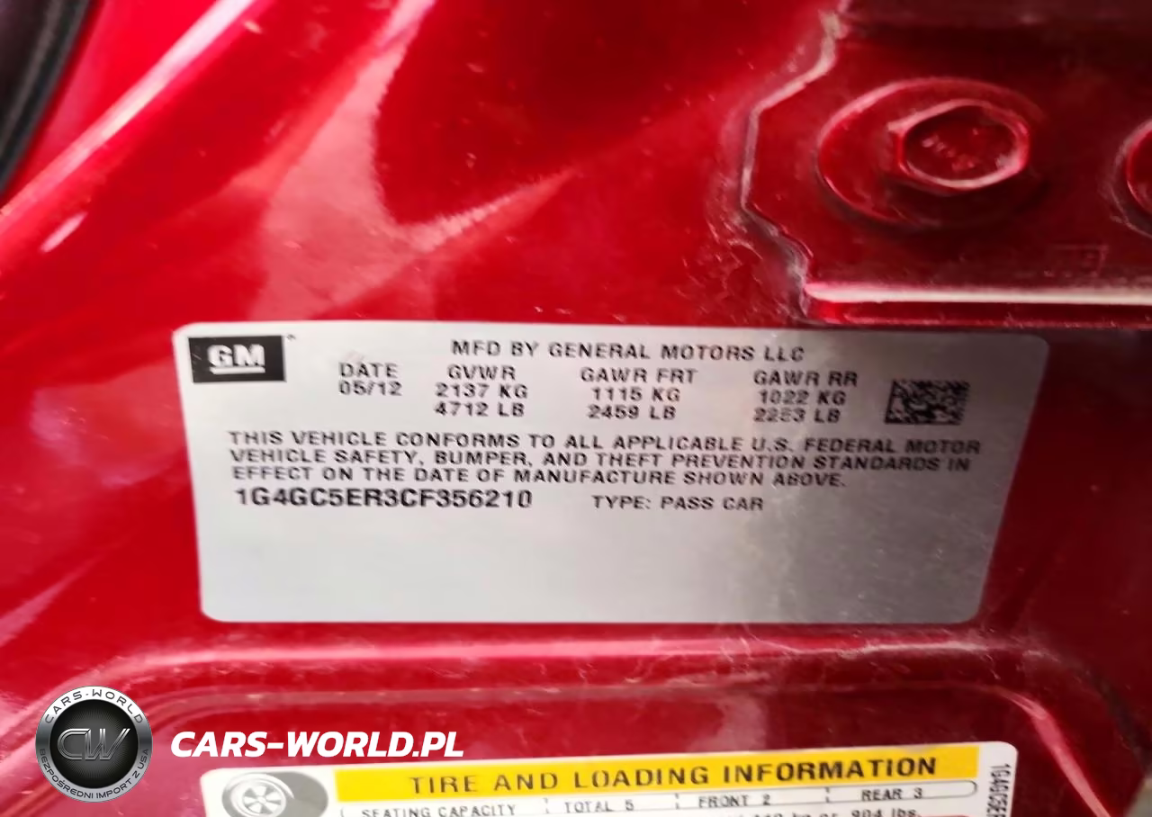 2012 Buick Lacrosse VIN:1G4GC5ER3CF356210 - 12