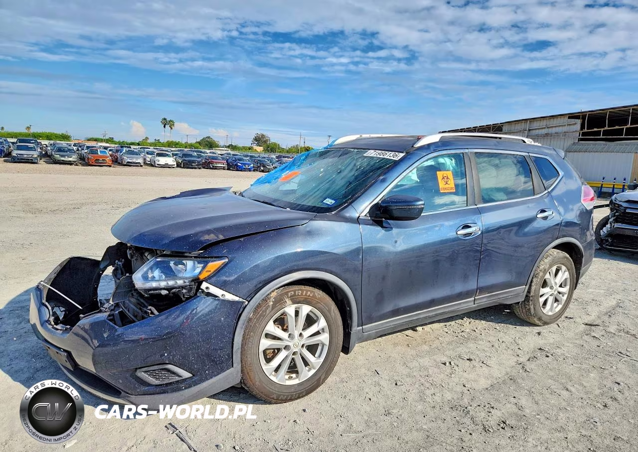 2016 Nissan Rogue Sv VIN:KNMAT2MT5GP599460 - 1