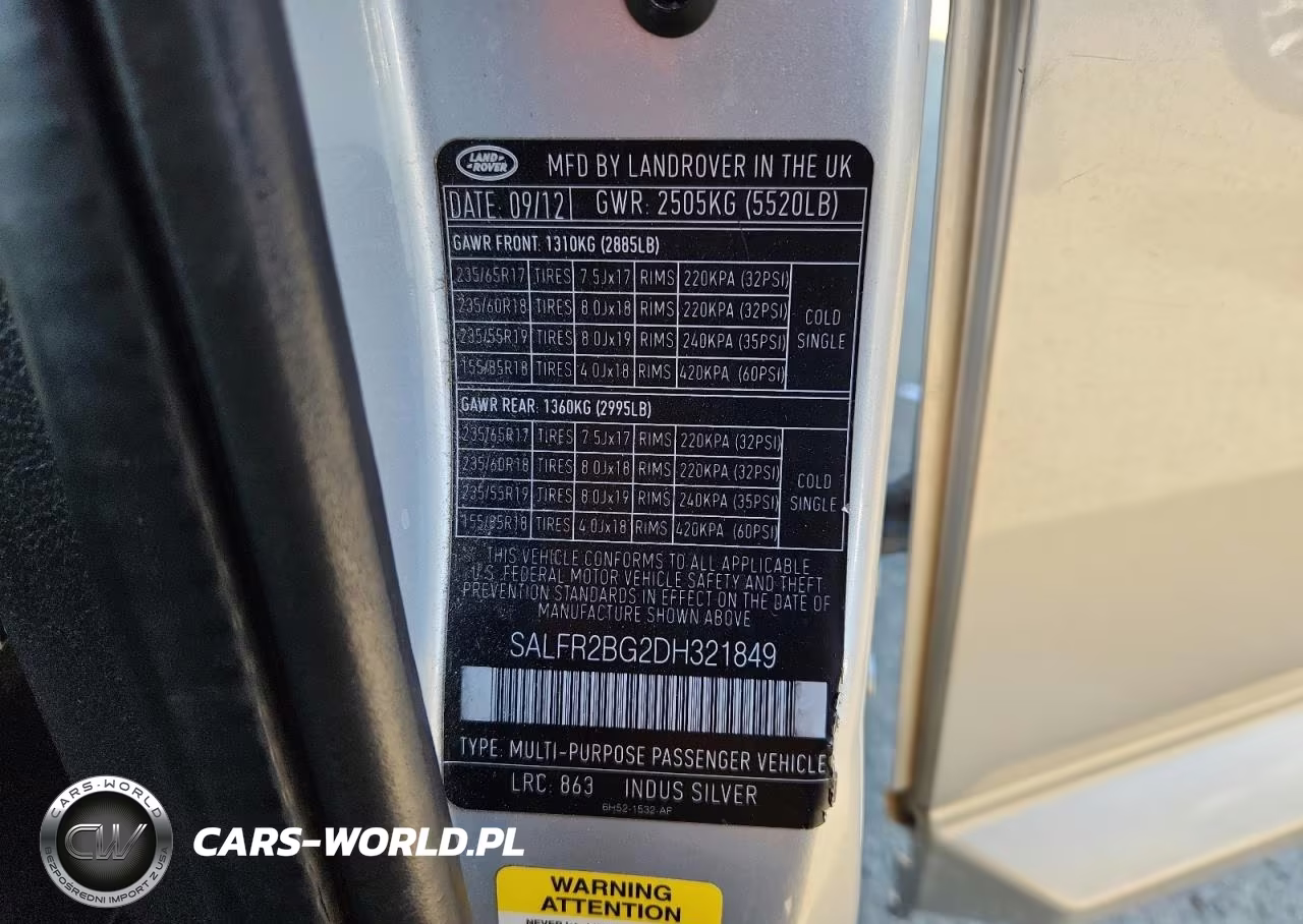 2013 Land Rover Lr2 Hse VIN:SALFR2BG2DH321849 - 13