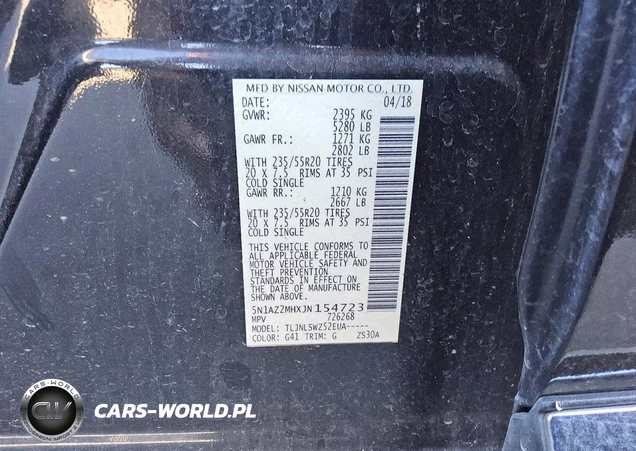 2018 Nissan Murano Platinum VIN:5N1AZ2MHXJN154723 - 14