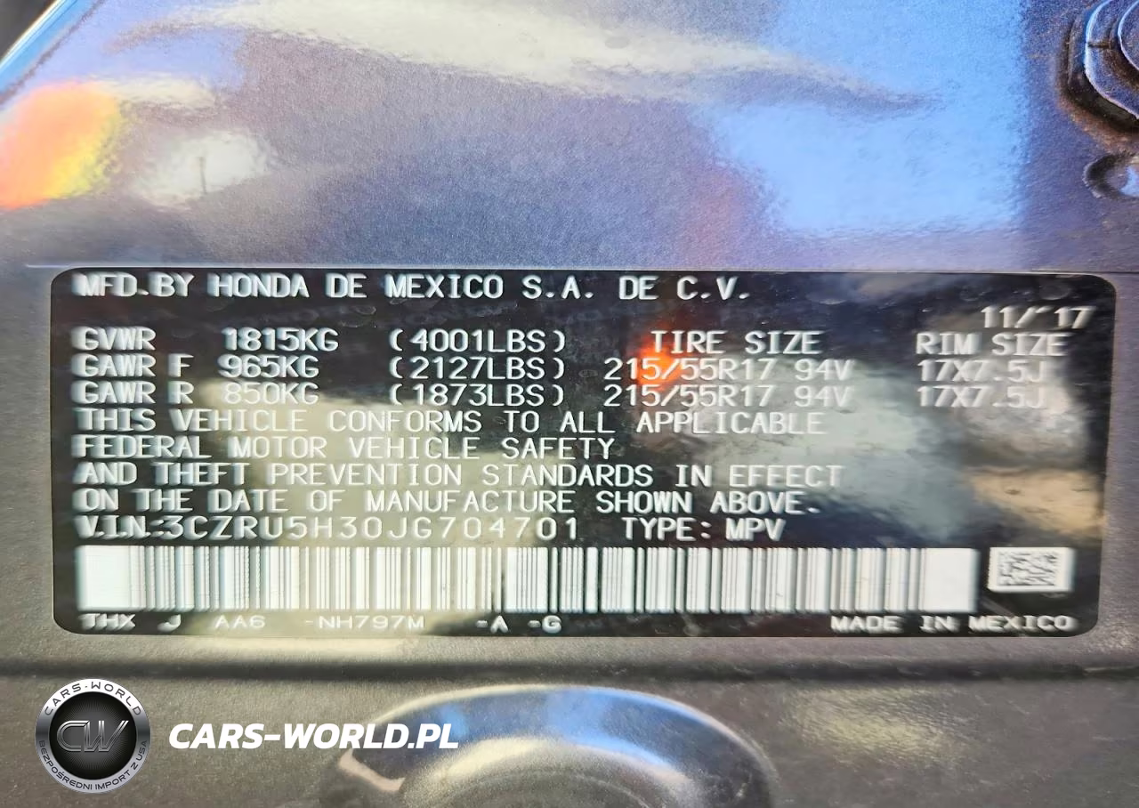 2018 Honda Hr-V Lx VIN:3CZRU5H30JG704701 - 13