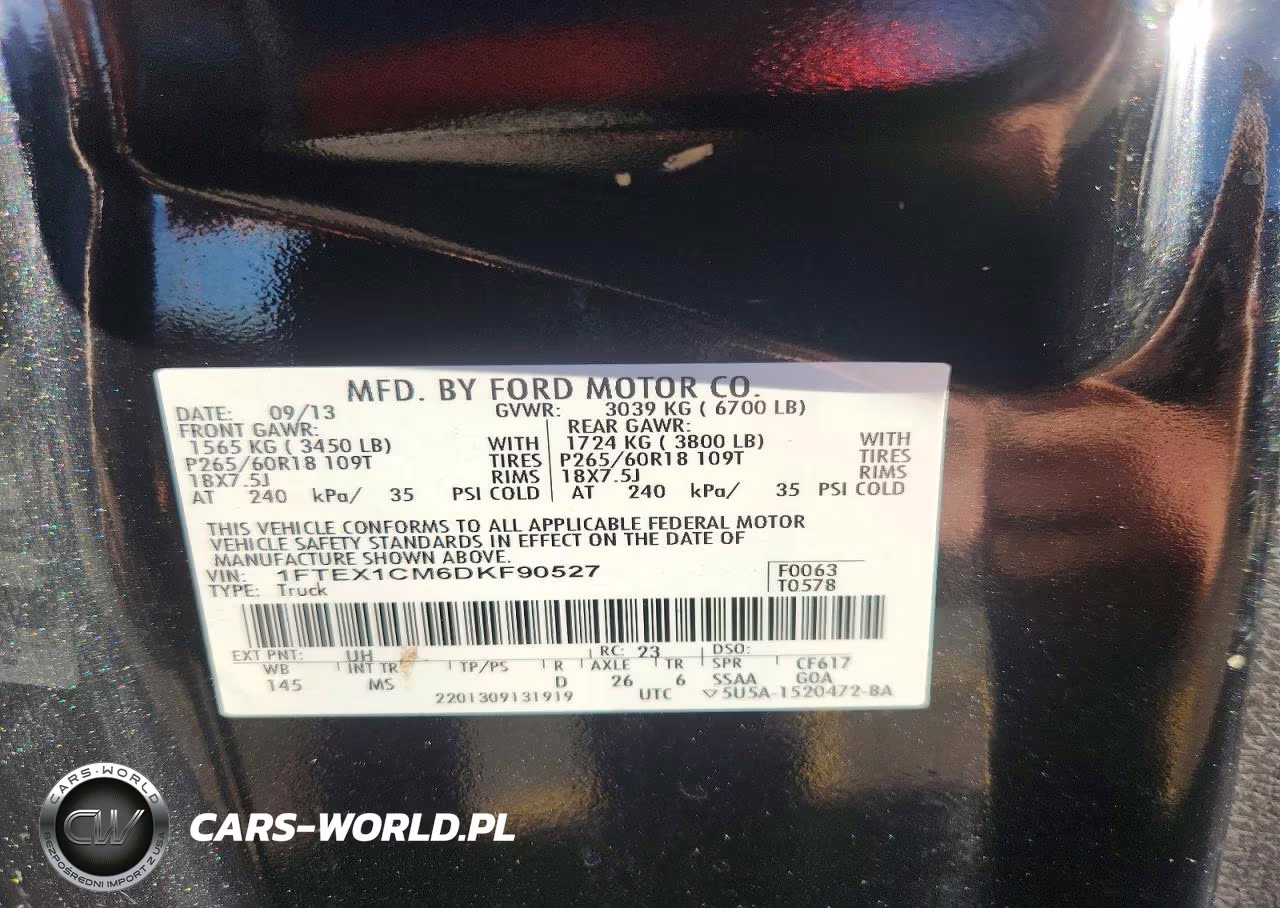 2013 Ford F150 Super Cab VIN:1FTEX1CM6DKF90527 - 12