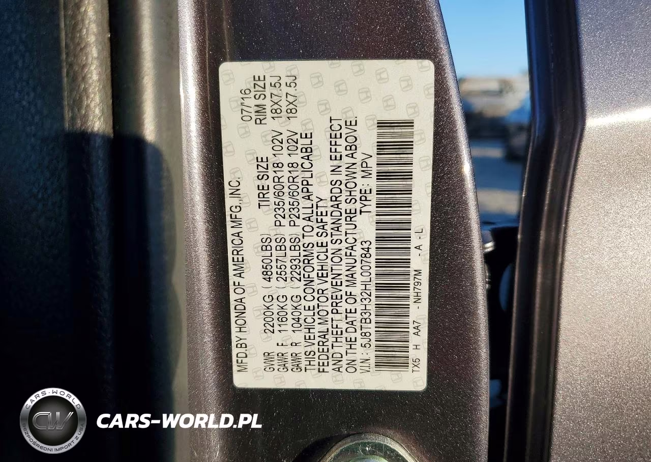 2017 Acura Rdx VIN:5J8TB3H32HL007843 - 13