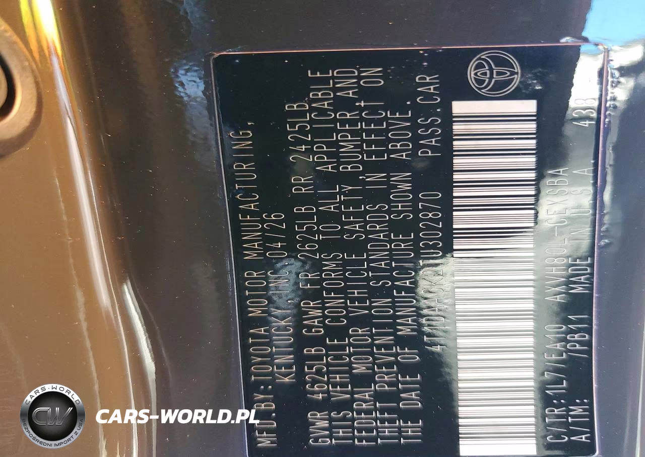 2026 Toyota Camry Se VIN:4T1DAACK2TU302870 - 12