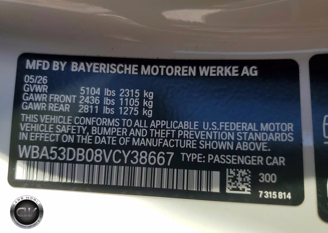 2027 BMW 430Xi VIN:WBA53DB08VCY38667 - 12