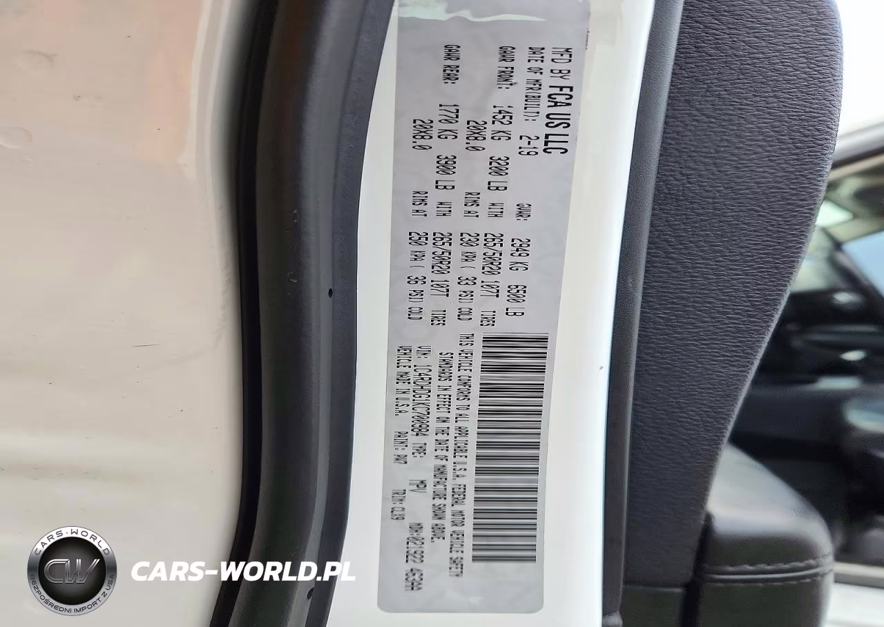 2019 Dodge Durango Gt VIN:1C4RDHDG1KC700984 - 13