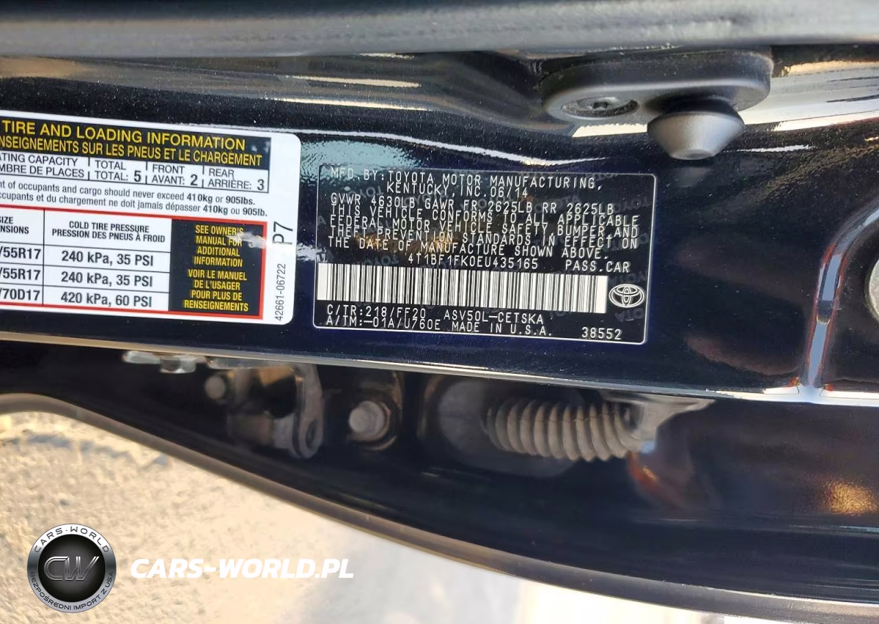 2014 Toyota Camry Se VIN:4T1BF1FK0EU435165 - 12
