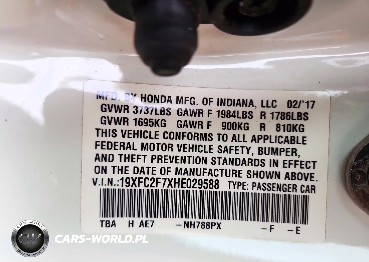 2017 Honda Civic Ex VIN:19XFC2F7XHE029588 - 12