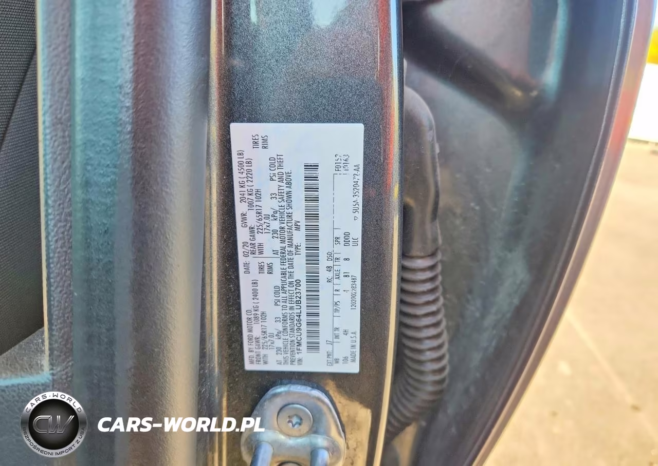 2020 Ford Escape Se VIN:1FMCU9G64LUB23700 - 12