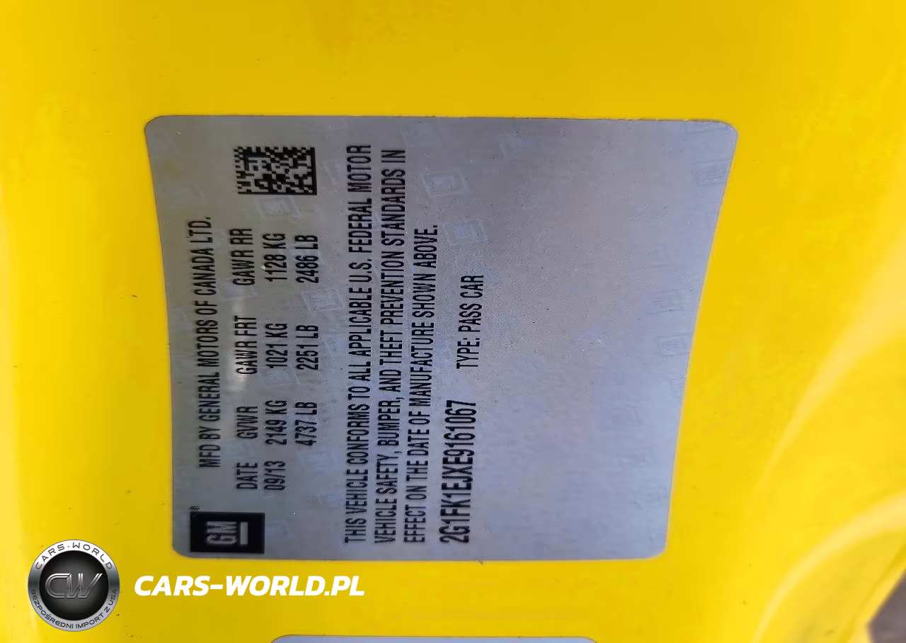 2014 Chevrolet Camaro 2Ss VIN:2G1FK1EJXE9161067 - 12