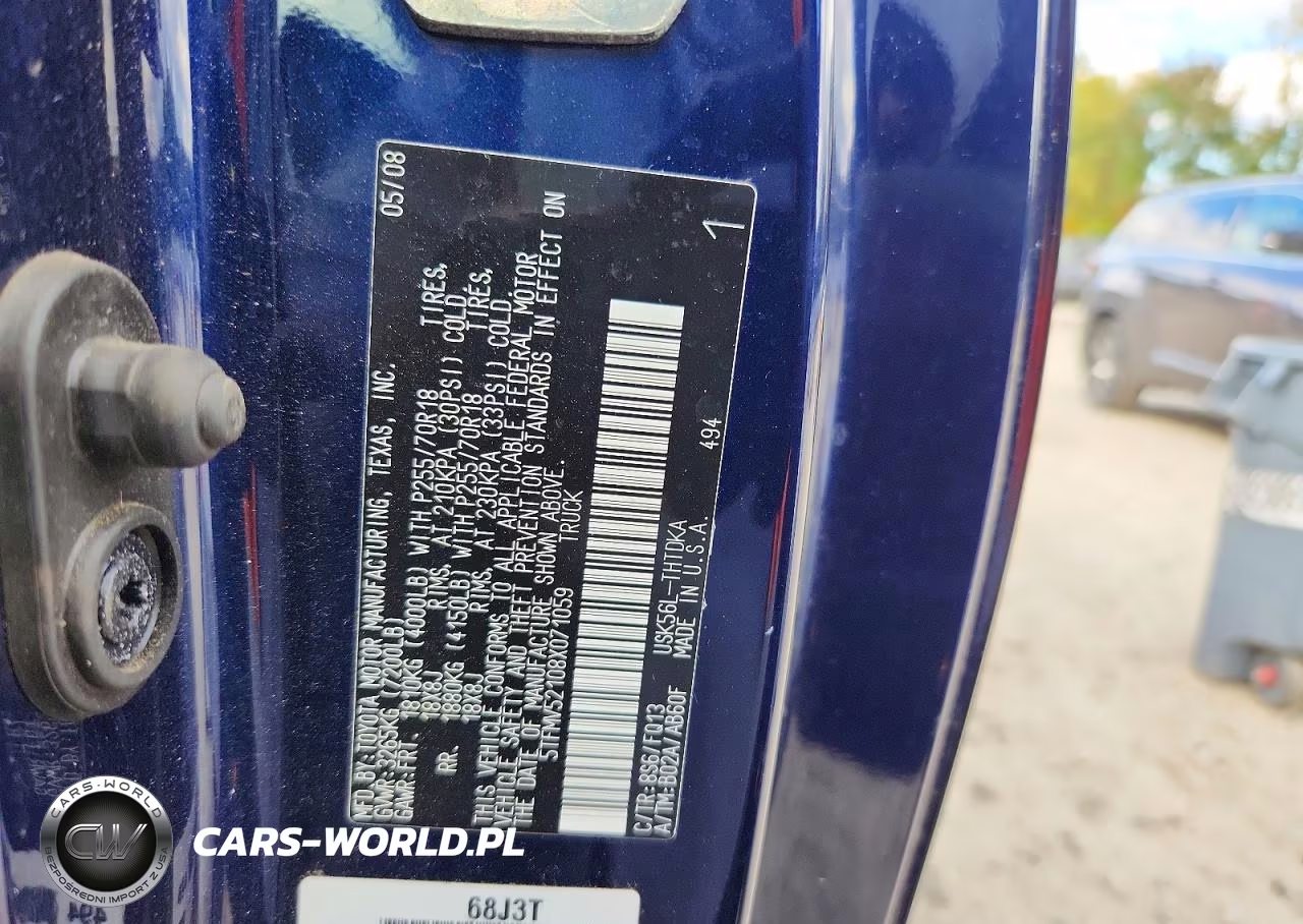 2008 Toyota Tundra Grade VIN:5TFMV52108X071059 - 12