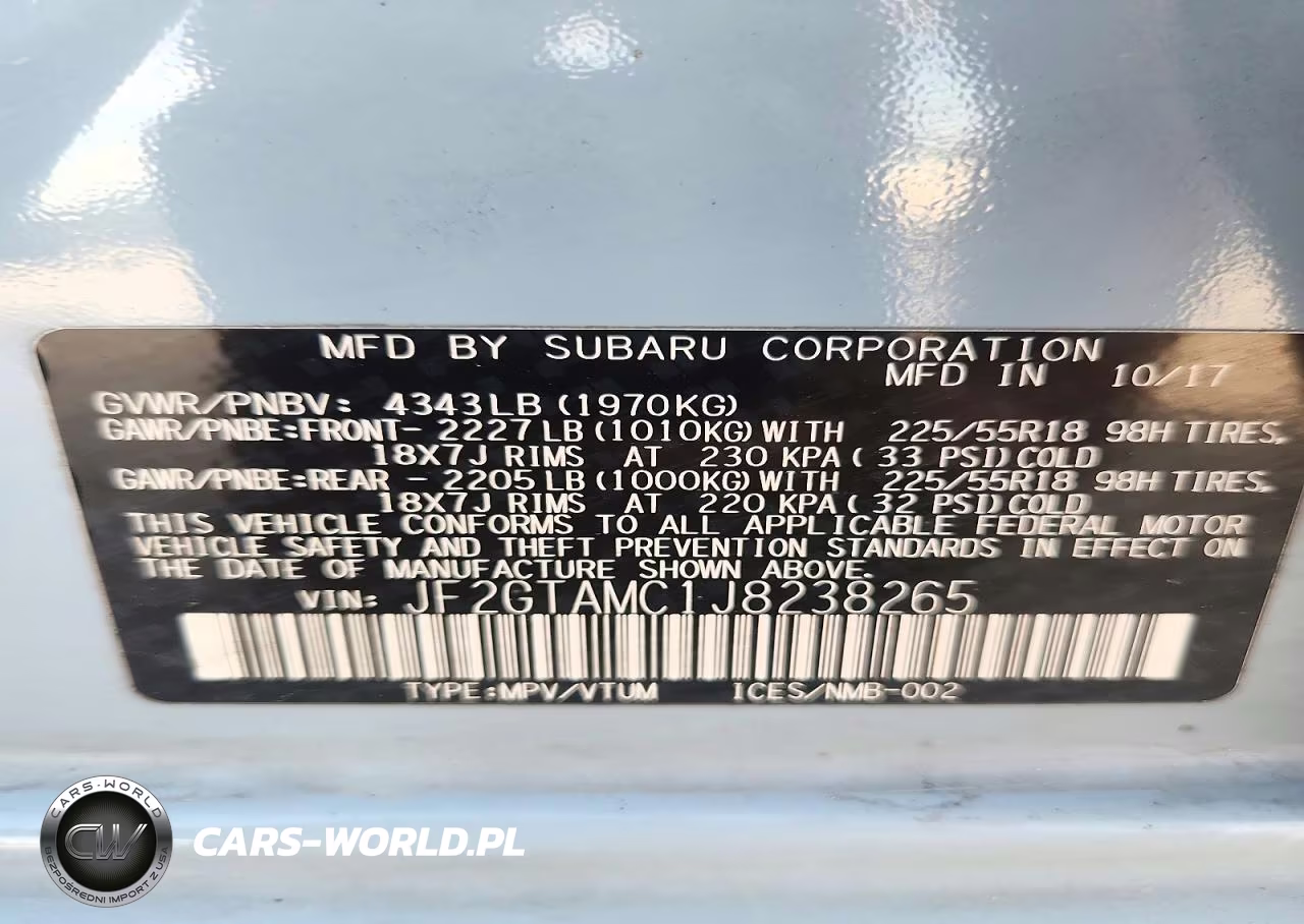 2018 Subaru Crosstrek Limited VIN:JF2GTAMC1J8238265 - 12