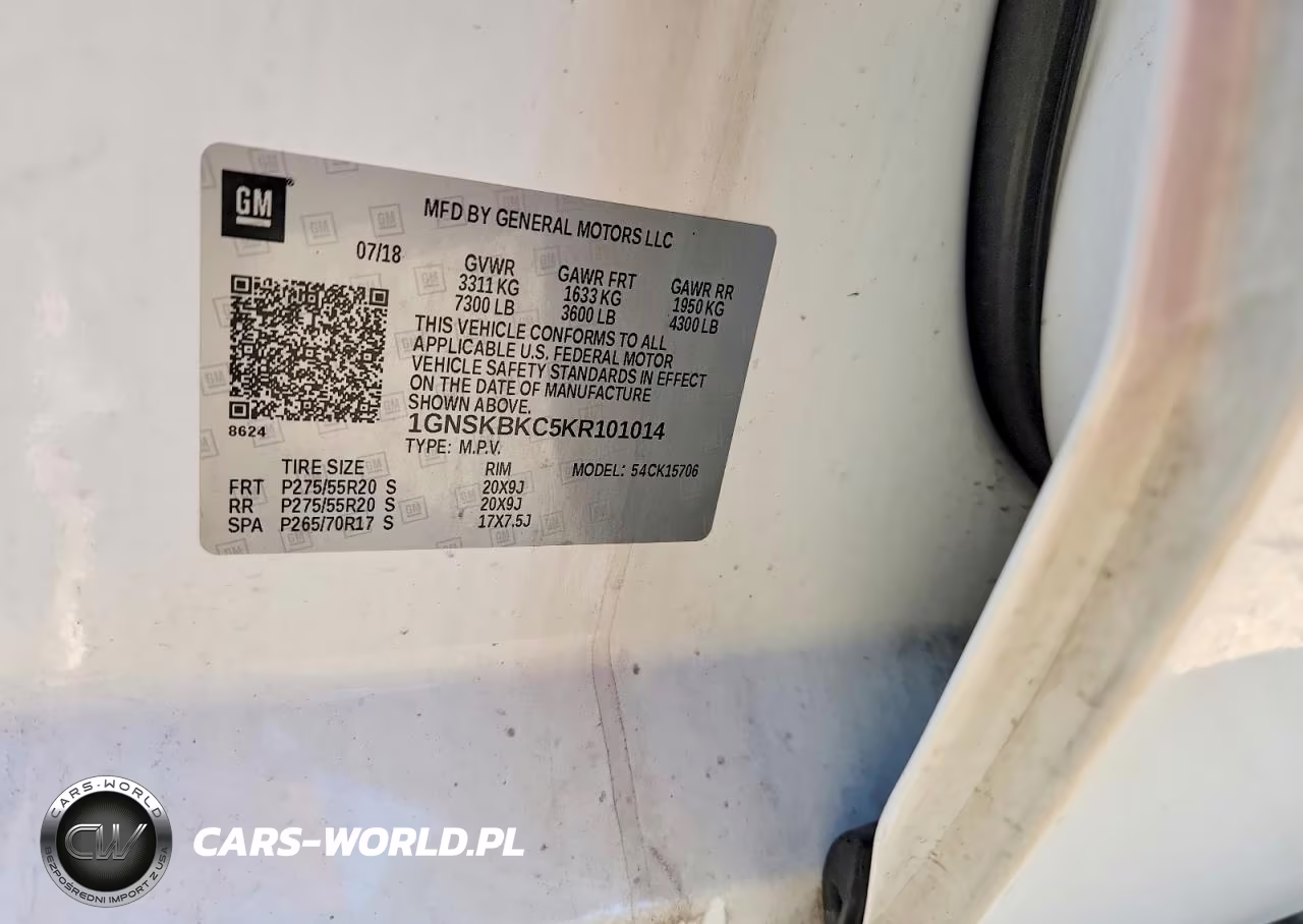 2019 Chevrolet Tahoe K1500 Lt VIN:1GNSKBKC5KR101014 - 13