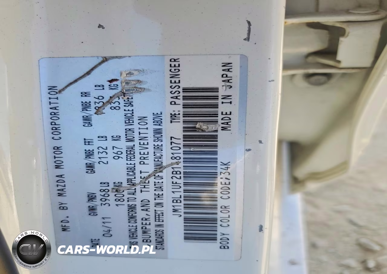 2011 Mazda 3 I VIN:JM1BL1UF2B1481077 - 12
