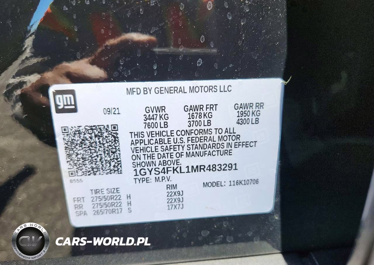 2021 Cadillac Escalade Sport VIN:1GYS4FKL1MR483291 - 13