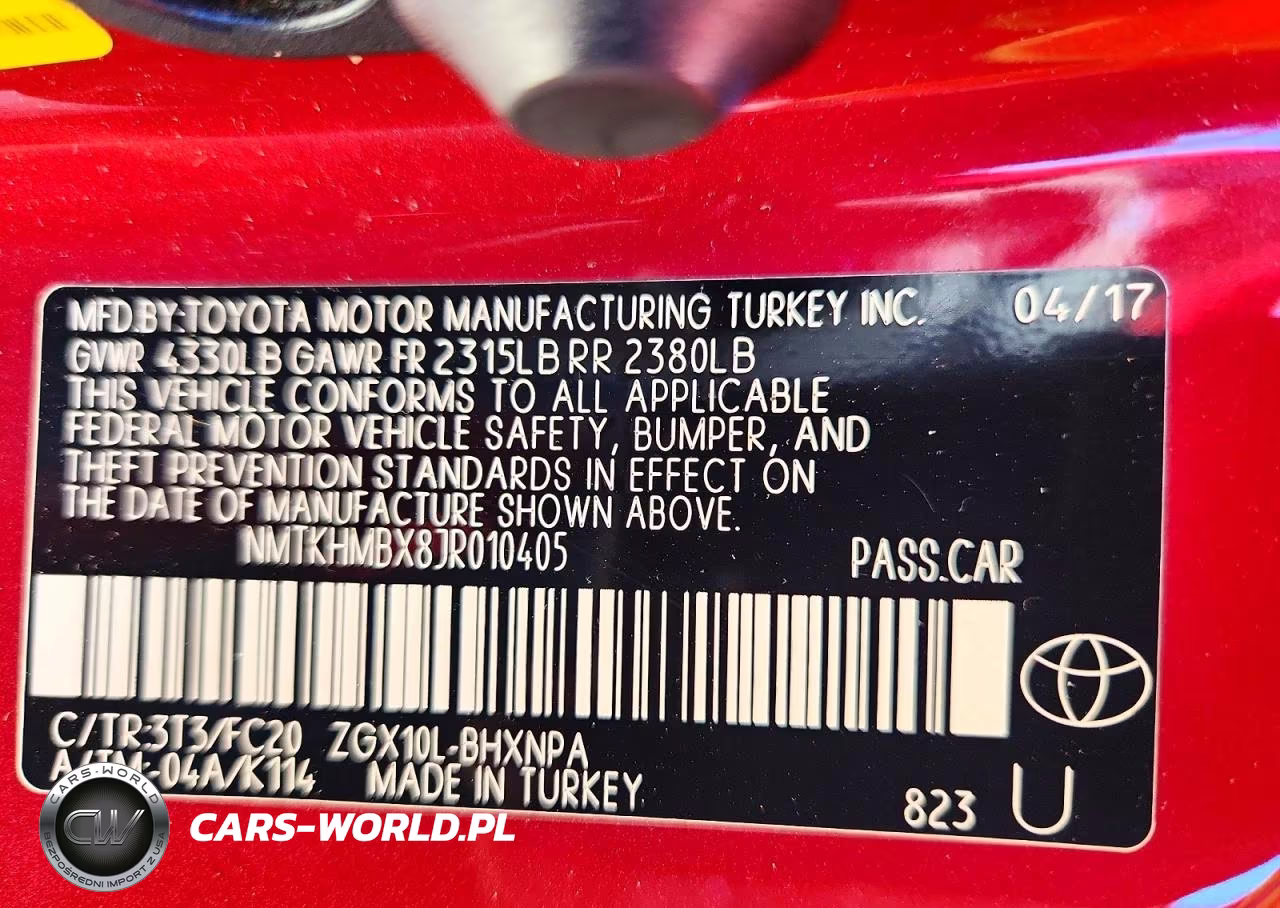 2018 Toyota C-Hr Xle VIN:NMTKHMBX8JR010405 - 13