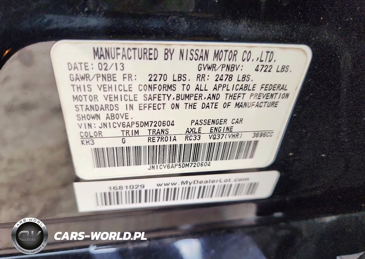 2013 Infiniti G37 Sedan Journey VIN:JN1CV6AP5DM720604 - 12