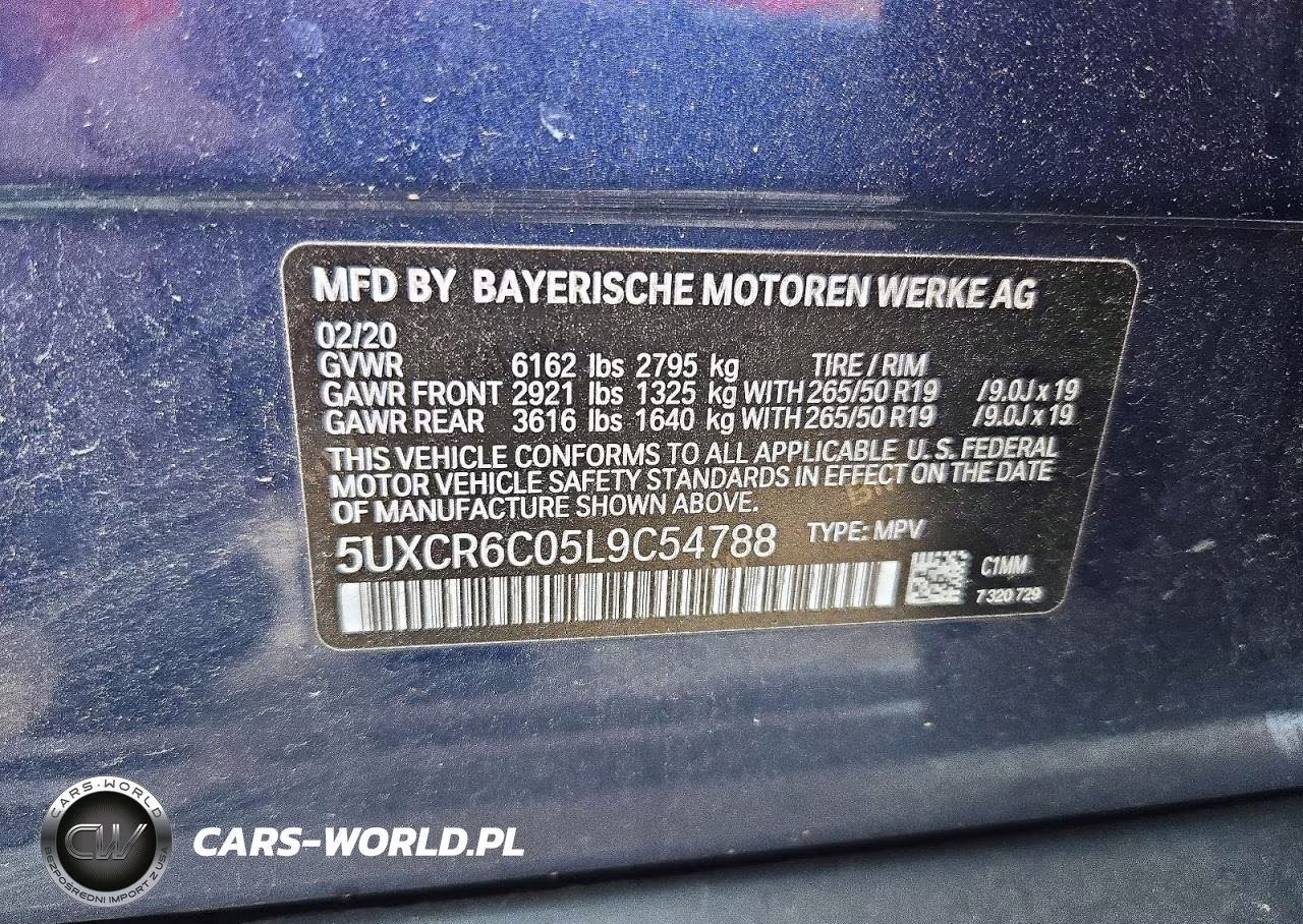 2020 BMW X5 xDrive40I VIN:5UXCR6C05L9C54788 - 13