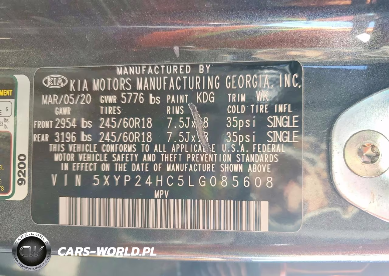2020 Kia Telluride Lx VIN:5XYP24HC5LG085608 - 13