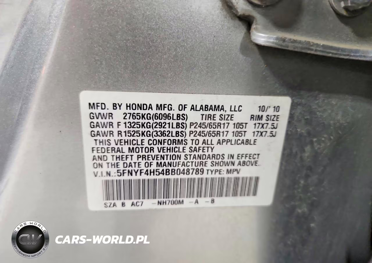 2011 Honda Pilot Exl VIN:5FNYF4H54BB048789 - 13