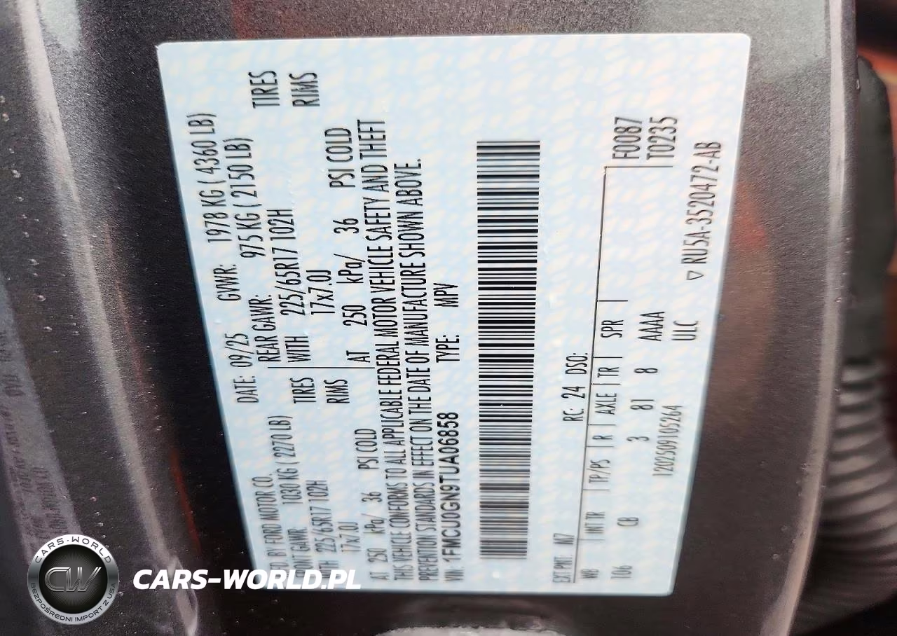 2026 Ford Escape Active VIN:1FMCU0GN9TUA06858 - 13