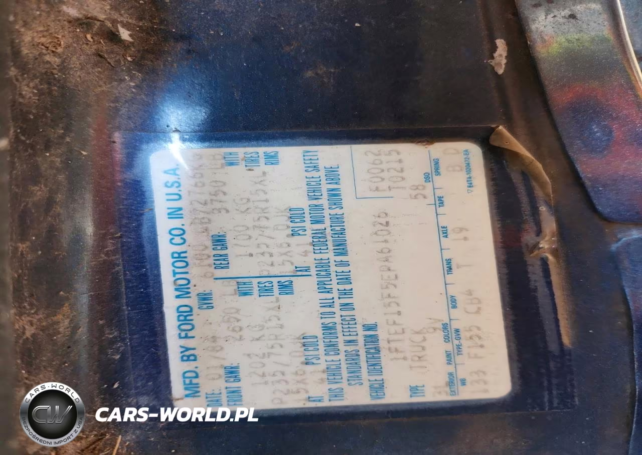 1984 Ford F150 VIN:1FTEF15F5EPA61026 - 12