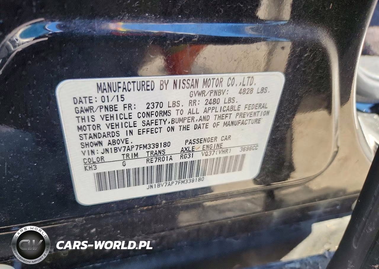 2015 Infiniti Q50 Premium VIN:JN1BV7AP7FM339180 - 12