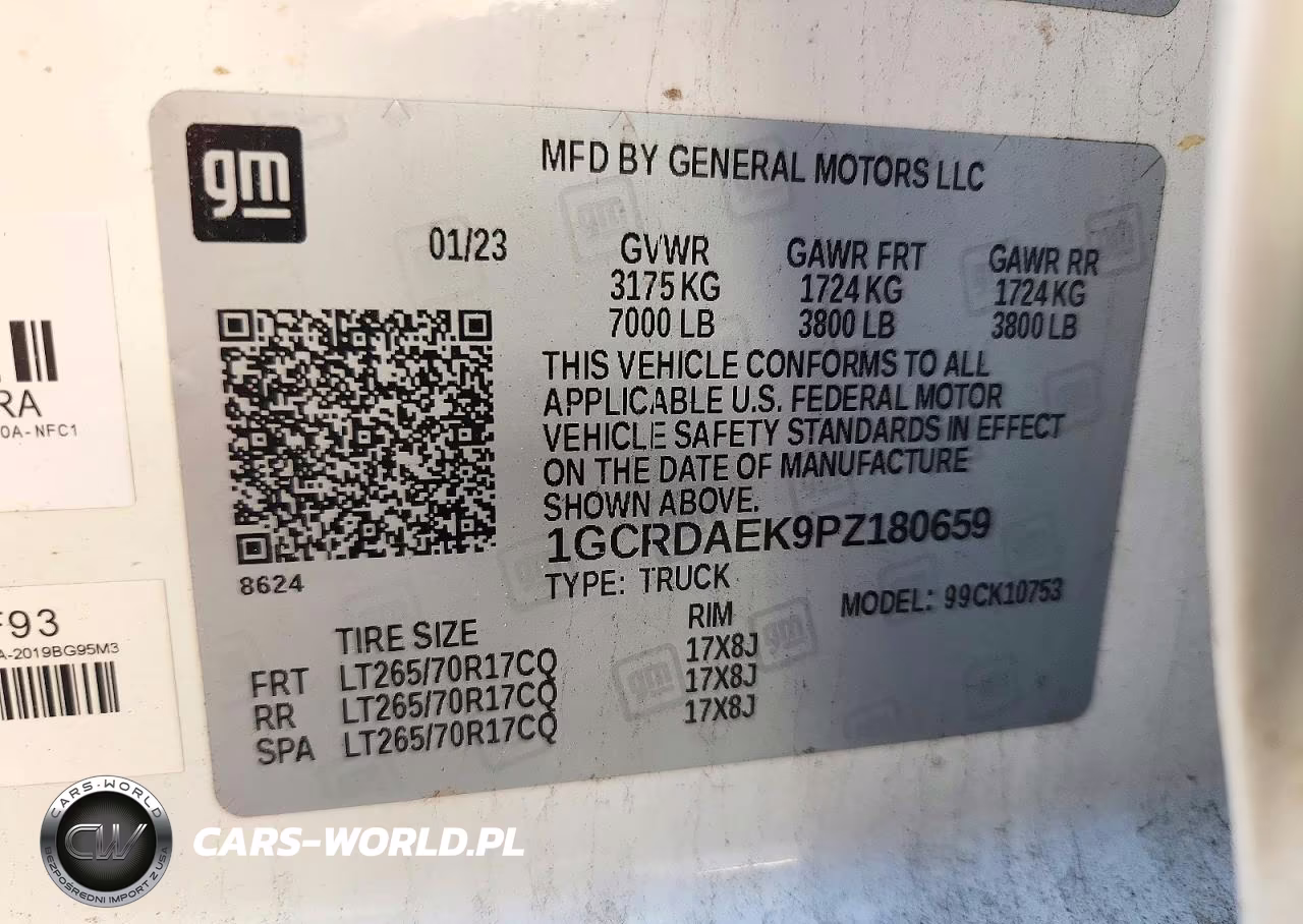 2023 Chevrolet Silverado K1500 VIN:1GCRDAEK9PZ180659 - 13