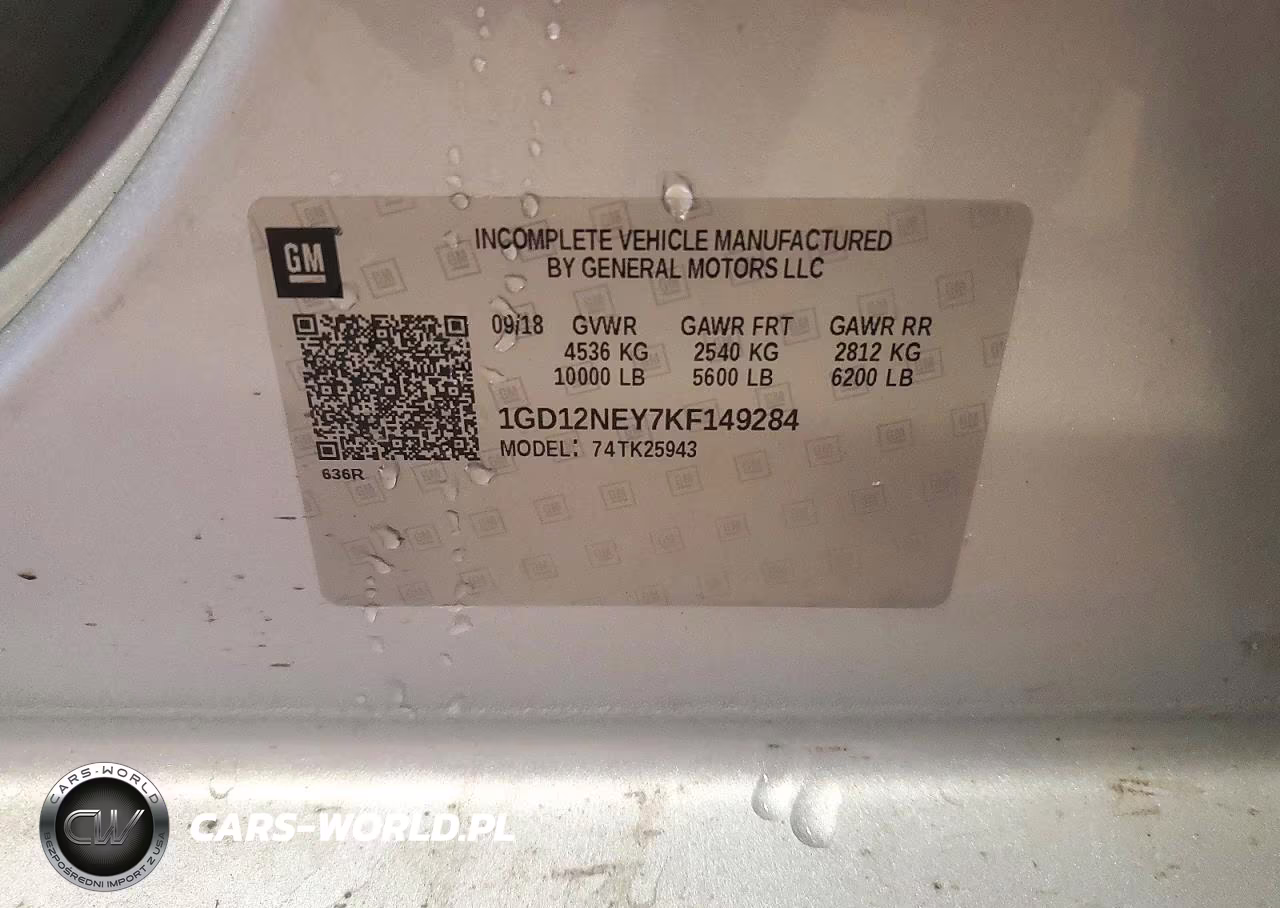 2019 GMC Sierra K2500 Heavy Duty VIN:1GD12NEY7KF149284 - 12