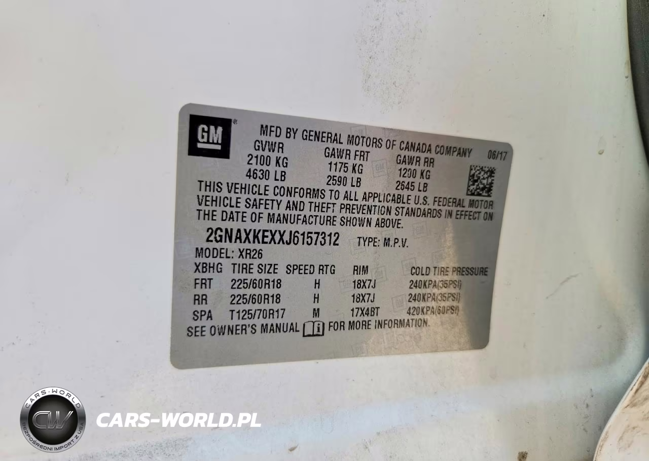 2018 Chevrolet Equinox Lt VIN:2GNAXKEXXJ6157312 - 12
