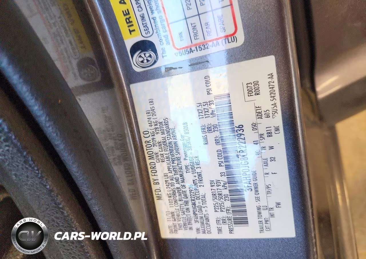 2012 Ford Fusion Sel VIN:3FAHP0JG8CR222936 - 12