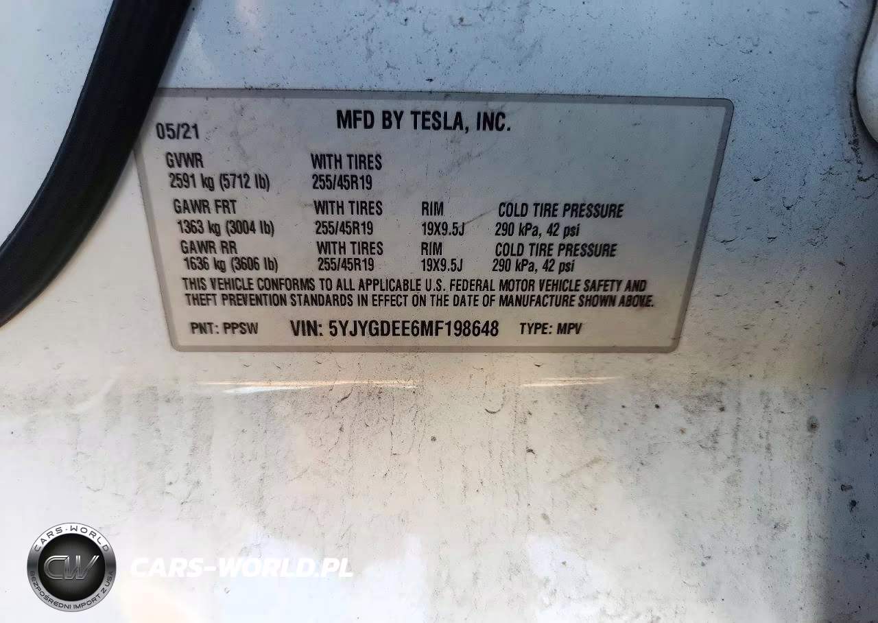 2021 Tesla Model Y VIN:5YJYGDEE6MF198648 - 13