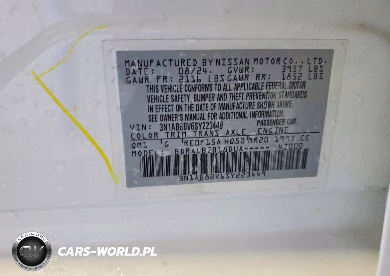 2025 Nissan Sentra S VIN:3N1AB8BV6SY223449 - 12