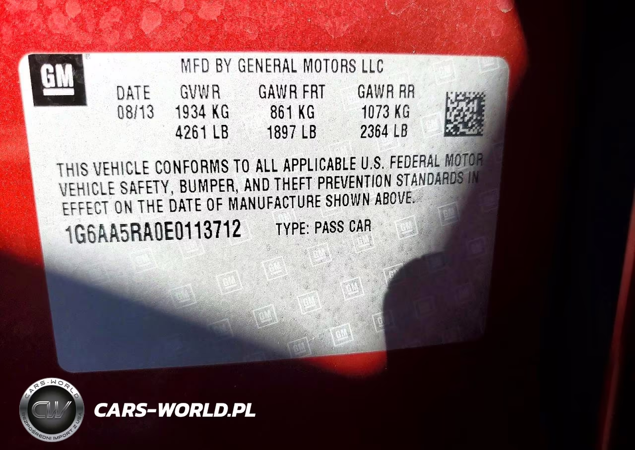 2014 Cadillac Ats VIN:1G6AA5RA0E0113712 - 12
