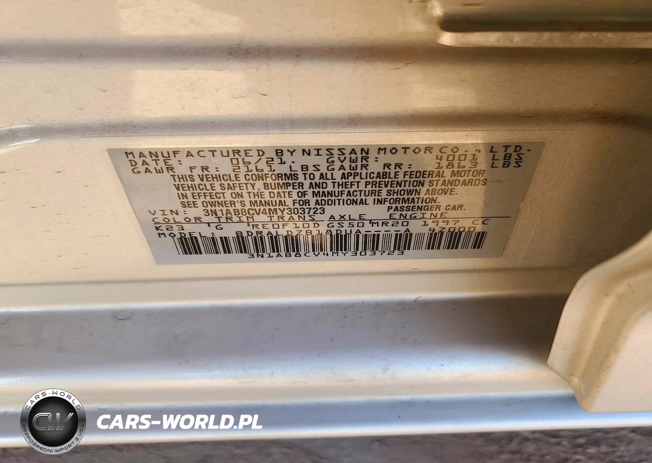2021 Nissan Sentra Sv VIN:3N1AB8CV4MY303723 - 12