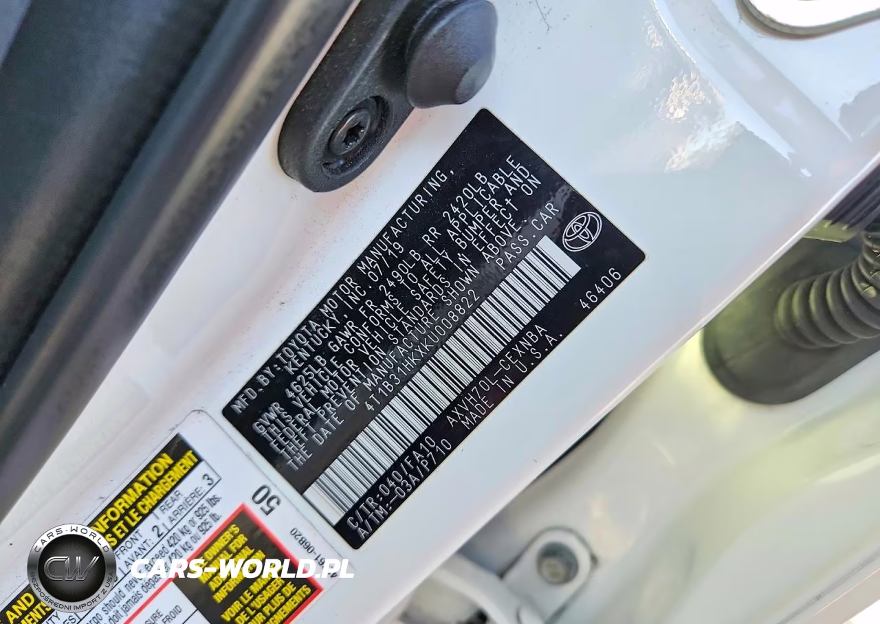 2019 Toyota Camry Le VIN:4T1B31HKXKU008822 - 12