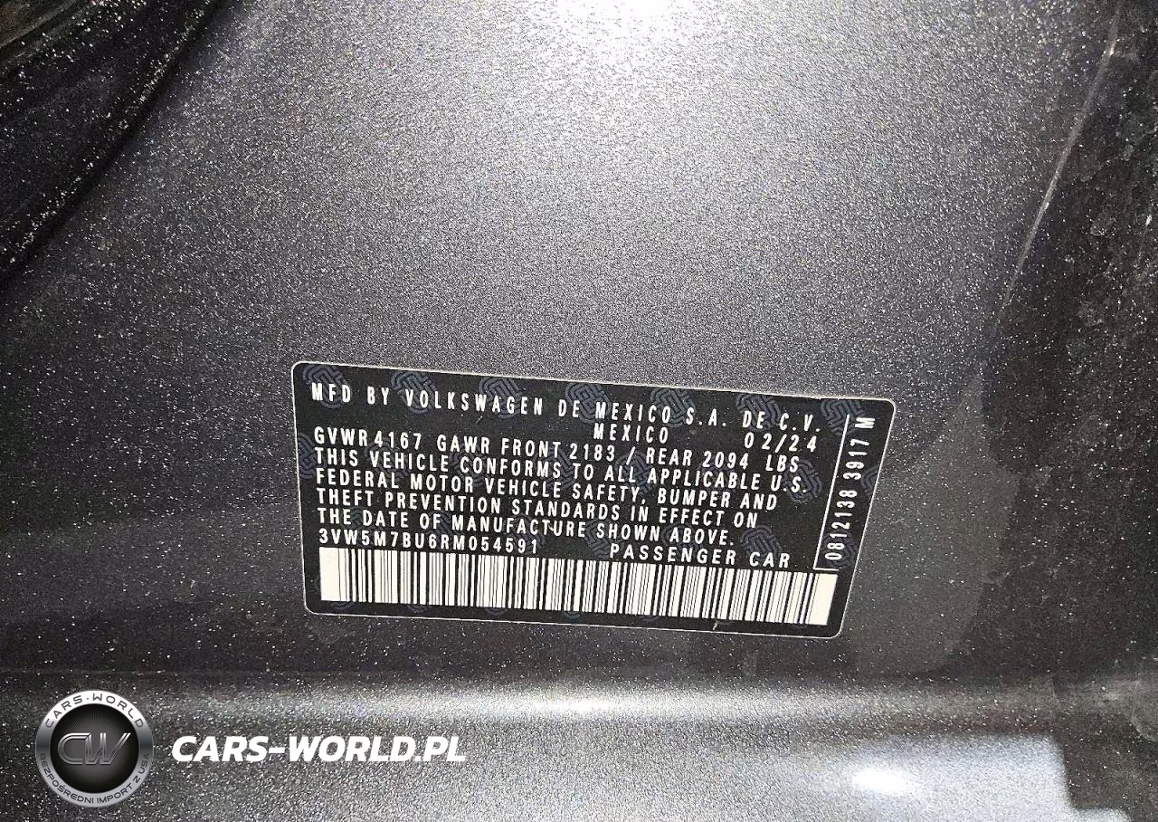 2024 Volkswagen Jetta S VIN:3VW5M7BU6RM054591 - 12