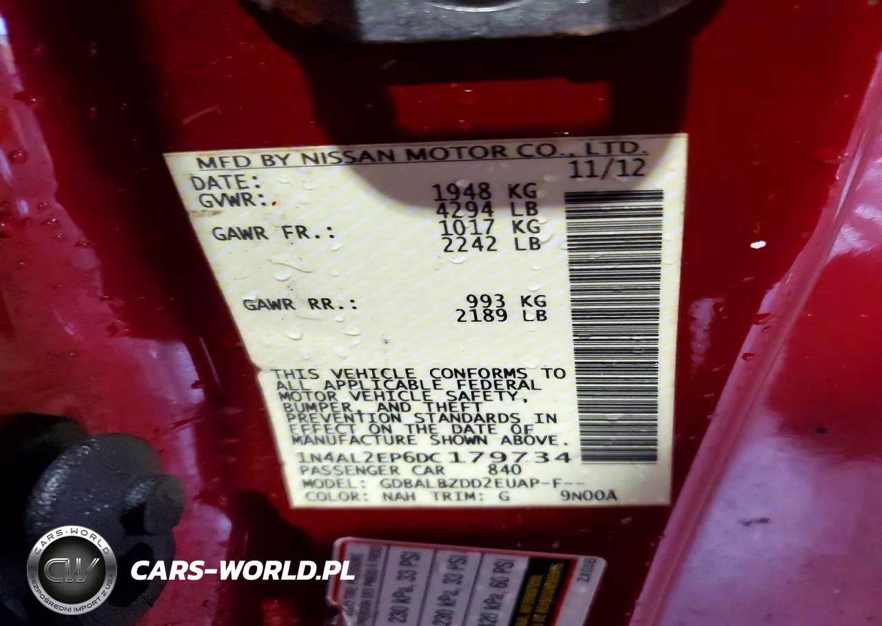 2013 Nissan Altima S VIN:1N4AL2EP6DC179734 - 13