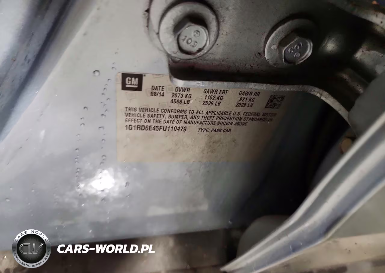 2015 Chevrolet Volt VIN:1G1RD6E45FU110479 - 12