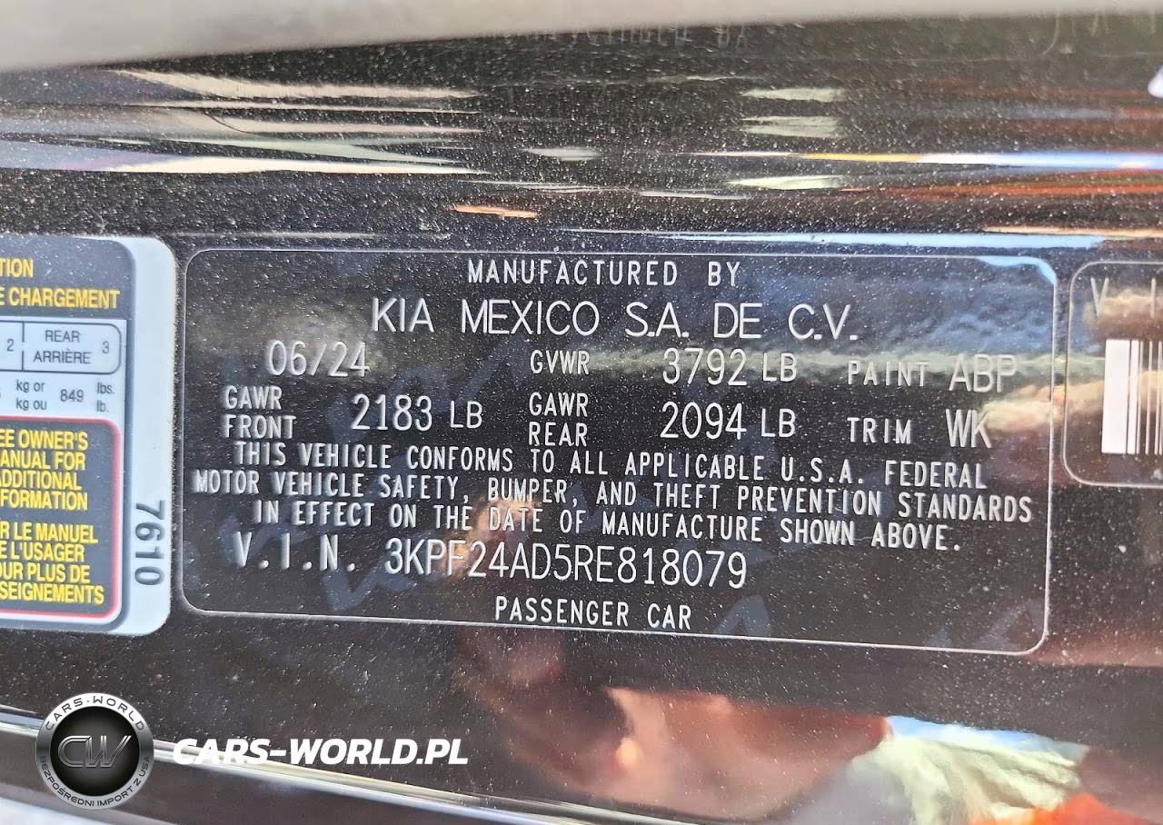 2024 Kia Forte Lxs VIN:3KPF24AD5RE818079 - 13