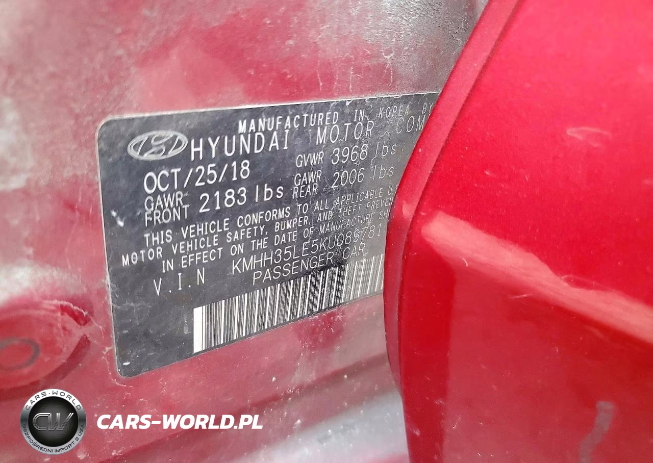 2019 Hyundai Elantra Gt Base VIN:KMHH35LE5KU089781 - 13