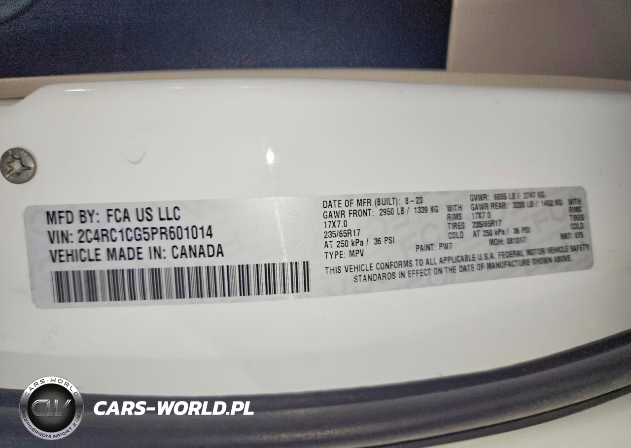 2023 Chrysler Voyager Lx VIN:2C4RC1CG5PR601014 - 14