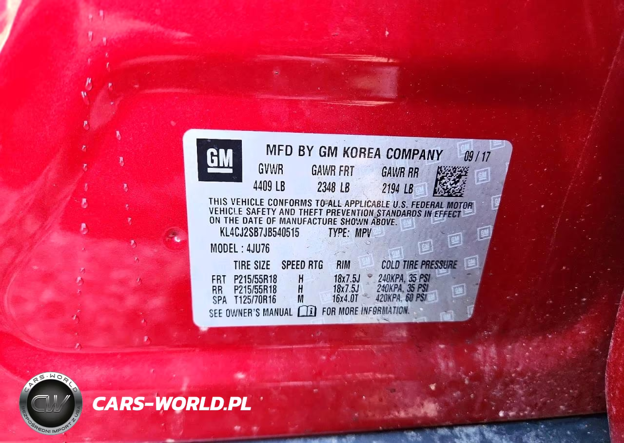 2018 Buick Encore Sport Touring VIN:KL4CJ2SB7JB540515 - 13