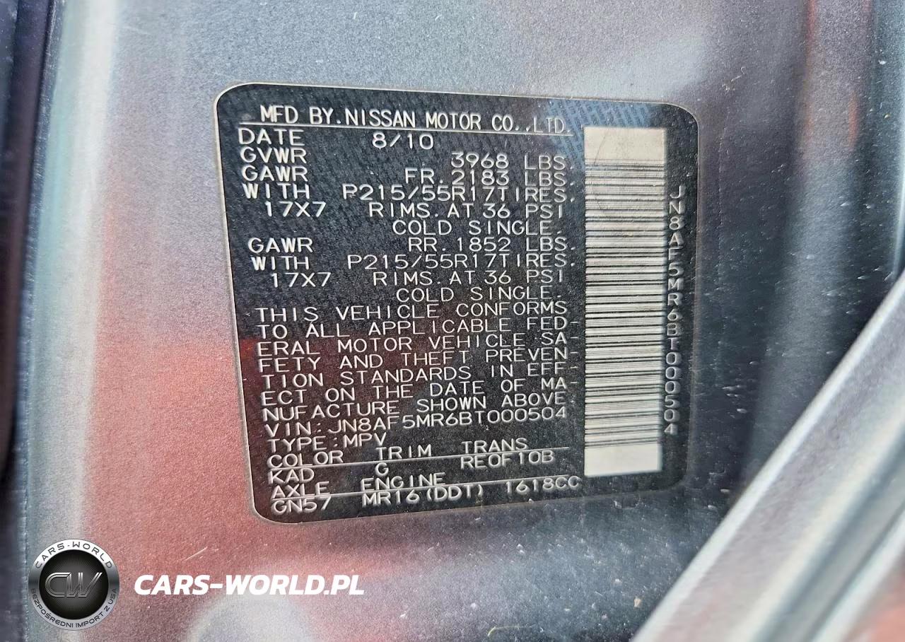 2011 Nissan Juke S VIN:JN8AF5MR6BT000504 - 12
